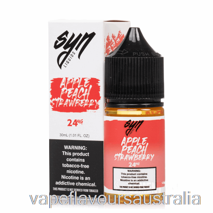 Vape Australia Apple Peach Strawberry - Syn Salts - 30mL 24mg